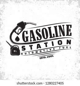 Vintage Petrol Station Logo Design Emblem Stock Vector (Royalty Free) 1280227405