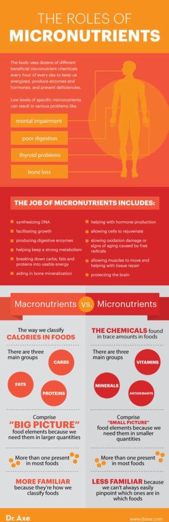 Micronutrients Types, Foods, Benefits, Functions and More - Dr. Axe