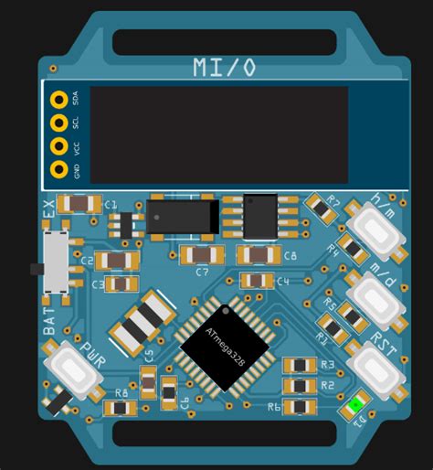 MI/O- ATmega328 Based Smart Watch By Markus Bindhammer - Electronics ...