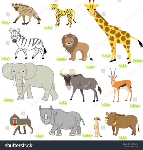 African Savanna Animals, Card Drawing, Herbivores, Savannah Chat, Animal Pictures, Beast ...