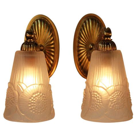 Pair of Art Deco Wall Sconces at 1stDibs
