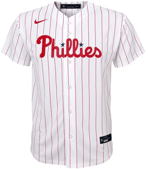 Youth Home Jersey Baseball Nike White Home Replica Philadelphia Phillies - Hipnotiq Shop