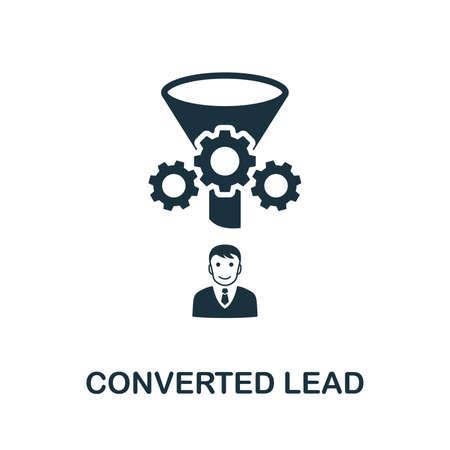 Vector of Converted Lead vector icon - ID:126206491 - Royalty Free ...