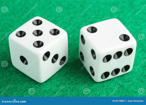 Lucky Seven Dice Gambling Concept Stock Image - Image of green, macro ...