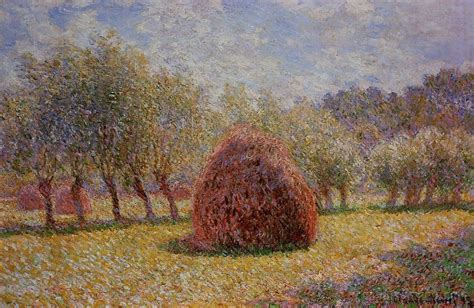 Haystacks at Giverny 1895 - Claude Monet Paintings