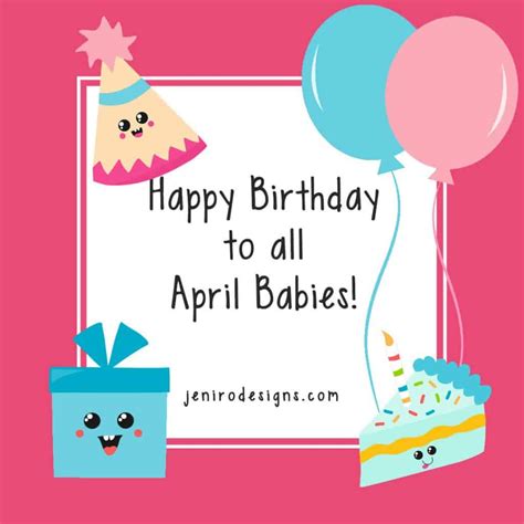 April Birthday Wishes! • jeni ro designs