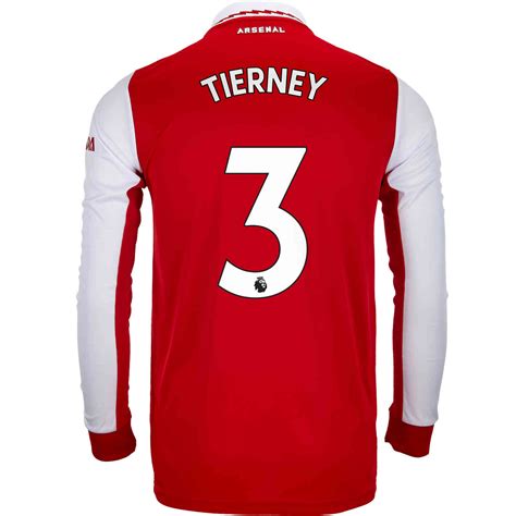 2022/23 adidas Kieran Tierney Arsenal L/S Home Jersey - SoccerPro