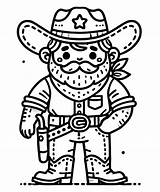 Funny Cowboy coloring Page  Download Print Or Color Online For Free sketch template