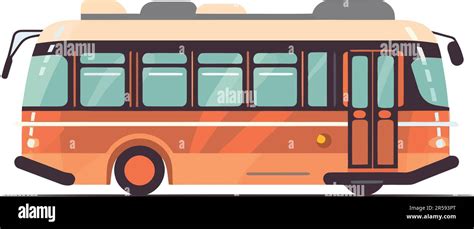 Tour bus driving through traffic isolated Stock Vector Image & Art - Alamy
