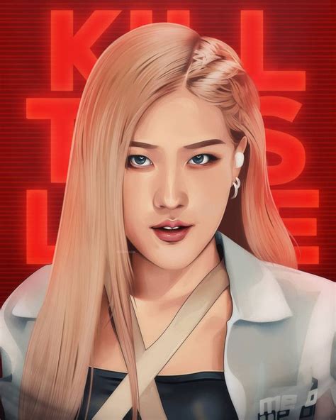 Roseanne Park by Agamnn17 | Rosé fanart, Blackpink fashion, Blackpink poster