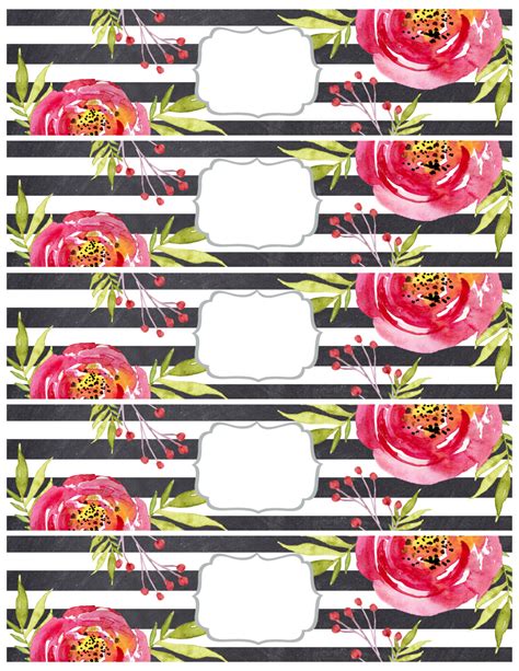 Printable Water Bottle Label Paper - Get What You Need For Free