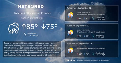 Homestead, FL Weather 14 days - Meteored