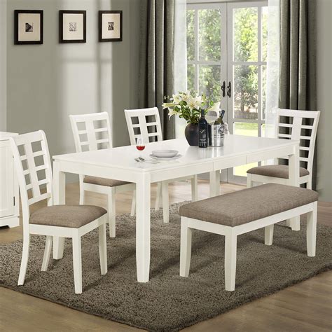 Small Rectangular White Kitchen Table | White dining room table, Small ...