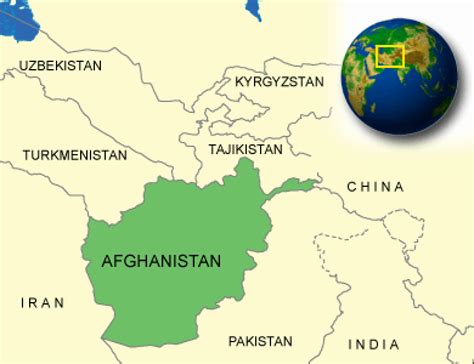 Map of Afghanistan. Terrain, area and outline maps of Afghanistan ...