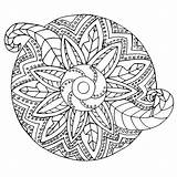 Mandala Coloring Pages Adult Sheet Printable Page  sketch template
