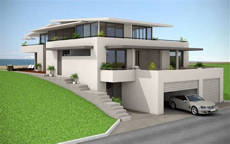 Europe House Design | Contemporary house plans, Sloping lot house plan, House designs exterior