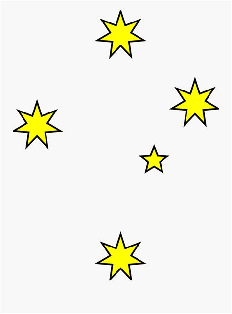 White Southern Cross Stars , Free Transparent Clipart - ClipartKey