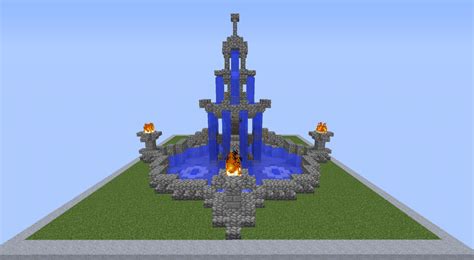 Medieval/Rustic/Fantasy fountain + Schematic download Minecraft Map