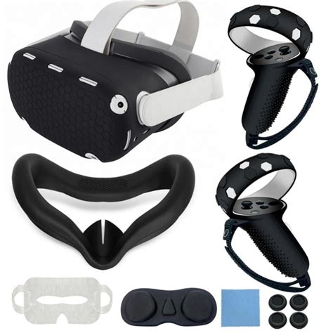 Accessories for Oculus Quest 2, Touch Controller Grip Cover, Front Face Protector Cover ...