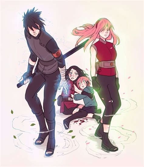 #sakura #haruno #sasuke #sarada #brother #uchiha #naruto #shippuden # ...