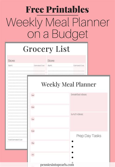 Meal Planning on a Budget Toolkit - FREE Printables & Tips | Budgeting ...