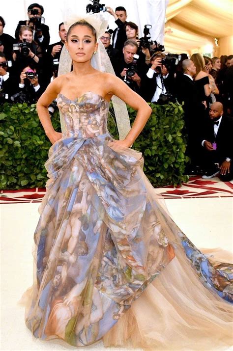 Ariana Grande at the Met Gala 2018 | Met gala dresses, Gala dresses, Met gala looks