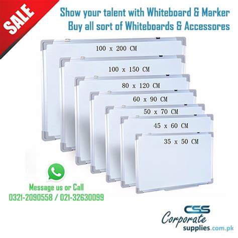 Standard Whiteboard Sizes