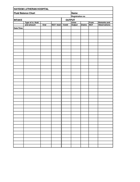 Nursing Intake And Output Calculator