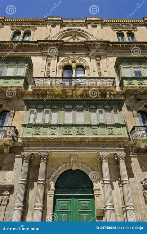 Valletta S Architecture - Malta Stock Photo - Image of historical, balcony: 24748028