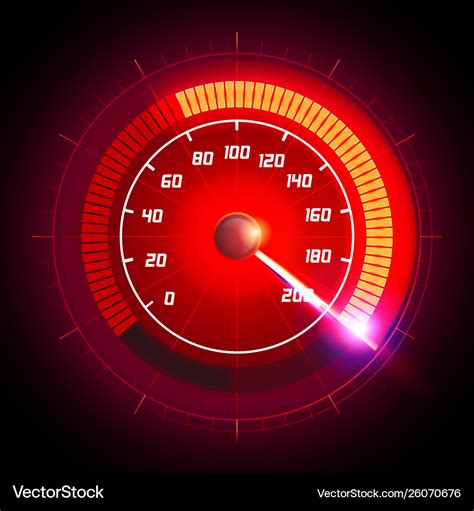 Speed motion with fast speedometer car Royalty Free Vector