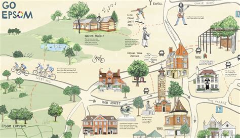 New Illustrated Map Will Welcome Visitors to Epsom - GoEpsom