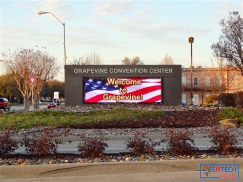 New Digital LED Marquee at the Grapevine Convention Center Makes ...