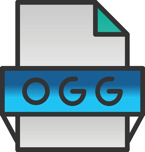 Ogg File Format Icon 15823915 Vector Art at Vecteezy