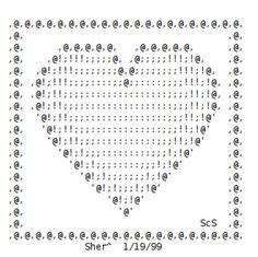 Valentine ASCII Art Hearts Emoticon, Emoji, Typewritter, Typewriter Art, Beetlejuice, Texting