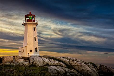 Peggy's Cove Lighthouse Peggy's Cove Sunrise | Etsy