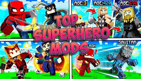 Top 10 Best Superhero Mods in Minecraft! Minecraft 2024 Mods - YouTube