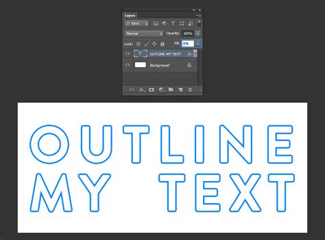 How to Easily Outline Text in Photoshop - WeGraphics