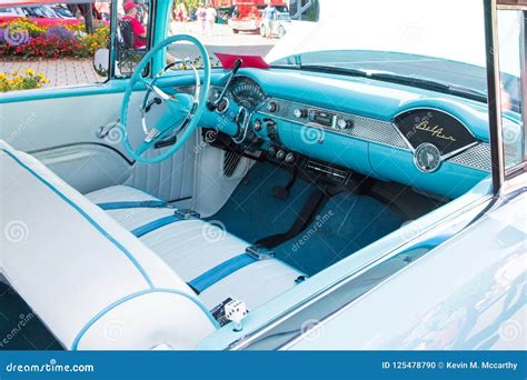 1955 Chevy Bel Air Interior Editorial Image - Image of shiny, restoration: 125478790