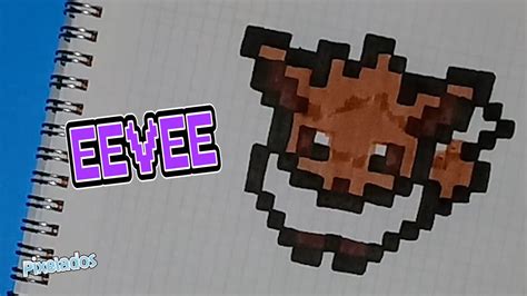 COMO DIBUJAR EEVEE PIXEL ART POKEMON - PIXELADOS - YouTube