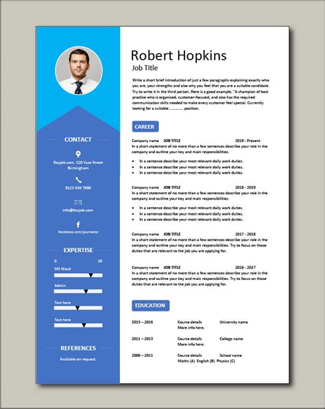 10 Gorgeous Cv Templates For Your Summer Job Search C - vrogue.co