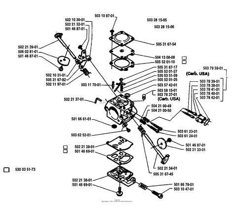 Husqvarna 240 RBD (1995-01) Parts Diagram for Carburetor Parts