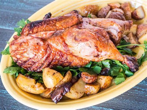 Rotisserie Duck With Drip Pan Potatoes | Recipe | Rotisserie duck recipe, Duck recipes, Food recipes