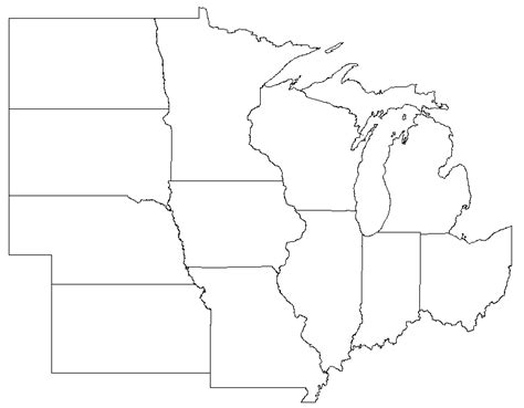 Midwest Region Map Diagram | Quizlet