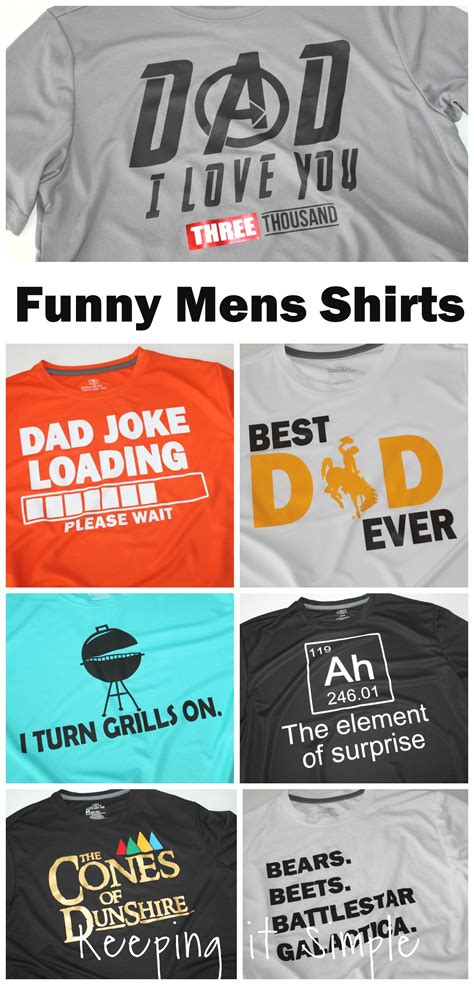 Funny Mens Shirts {Father’s Day Shirts} - Keeping it Simple