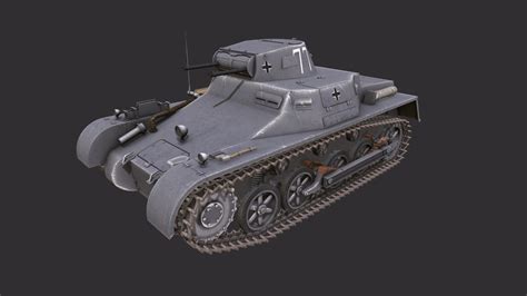 PzKpfw 1 - Panzer 1 - Ausf. B - 3D model by Kirill Ovchinnikov (@k ...