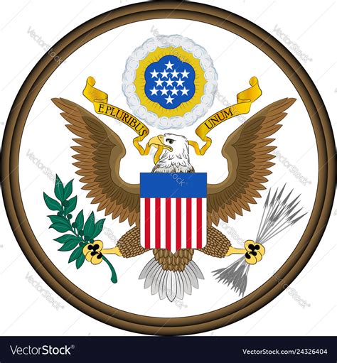 Coat of arms of usa Royalty Free Vector Image - VectorStock