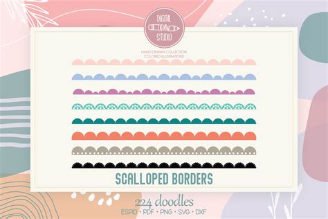 Embellishments Borders svg Scribble svg Digital Download svg, eps, png ...