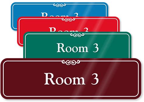 ShowCase Room Number Signs