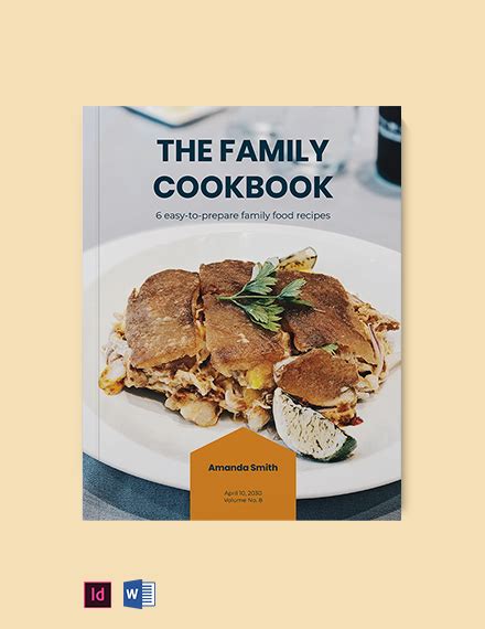 Family Cookbook Layout Template - InDesign, Word, PDF | Template.net