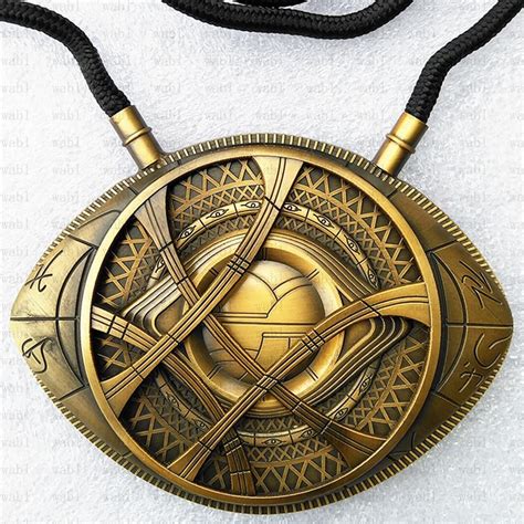 Doctor Strange Necklace Eye of Agamotto Amulet Antique Bronze Pendant Long Necklace | Eye of ...